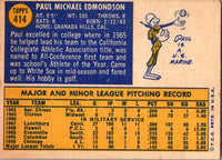 1970 Topps Paul Edmondson #414 EX-MT+