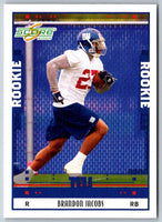 2005 Score Brandon Jacobs #379 Rookie