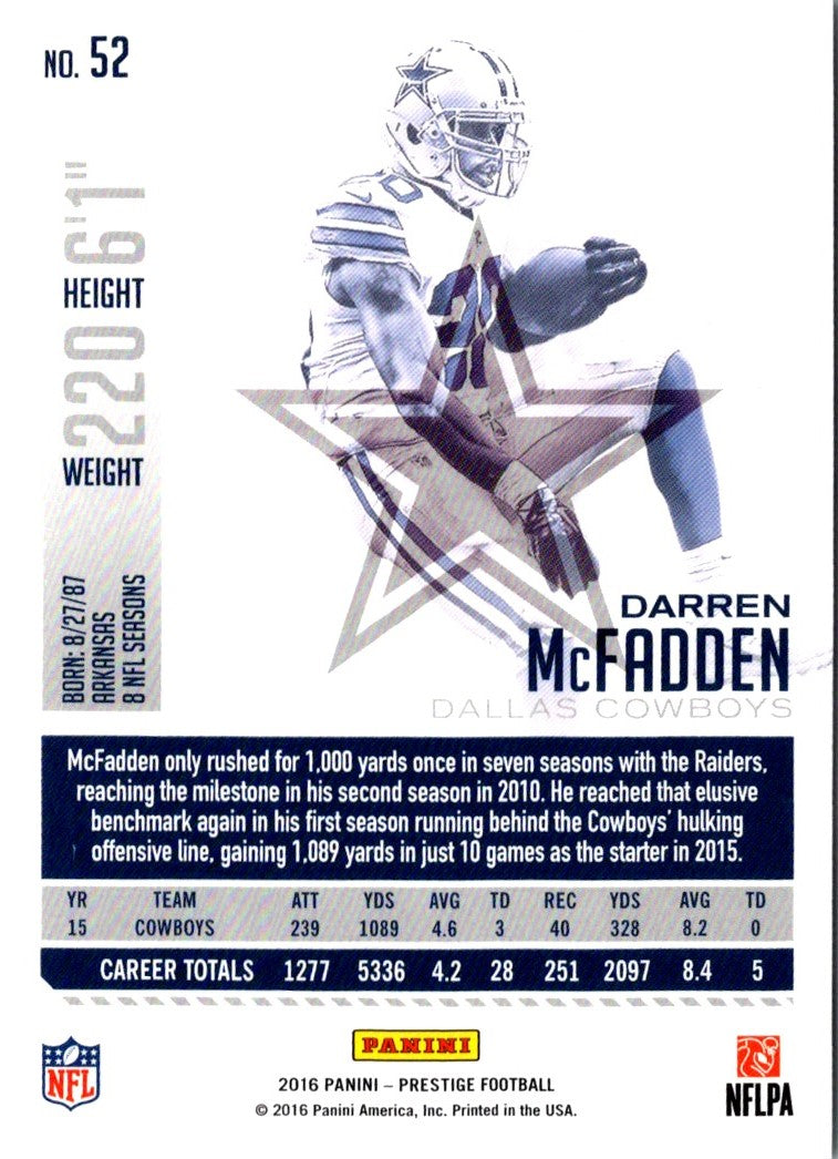 2016 Panini Prestige Darren McFadden