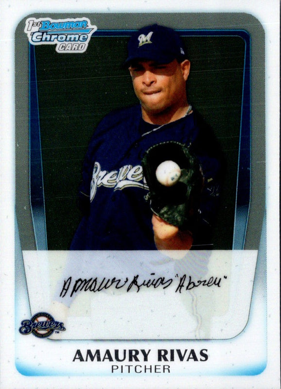 2011 Bowman Chrome Prospects Amaury Rivas #BCP27