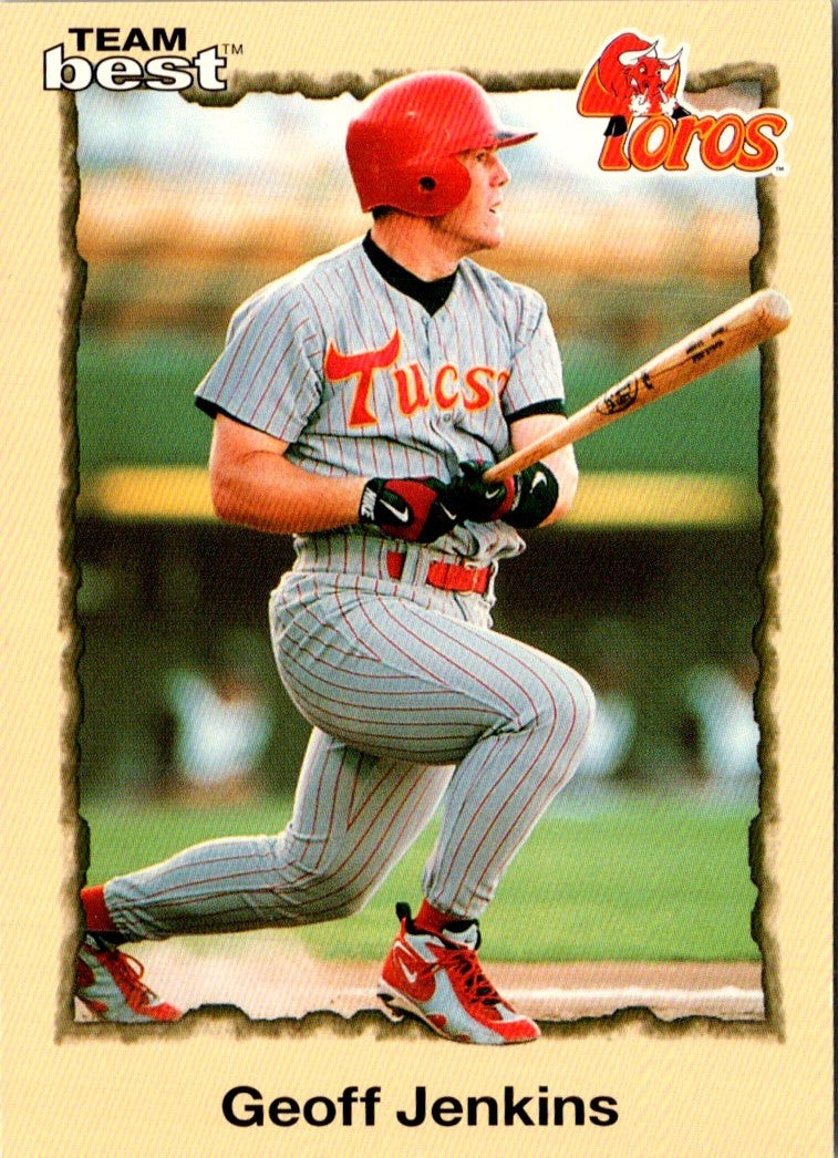 1998 Pacific Omega Rising Stars Geoff Jenkins/Bobby Hughes/Steve Woodard