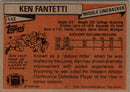1981 Topps Ken Fantetti