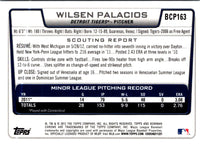 2012 Bowman Chrome Prospects Wilsen Palacios #BCP163