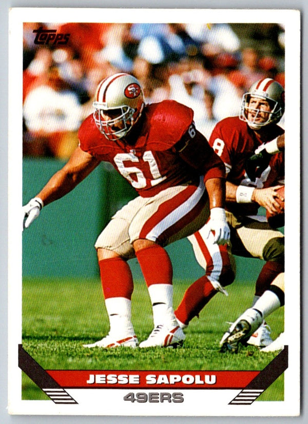 1993 Topps Jesse Sapolu #387