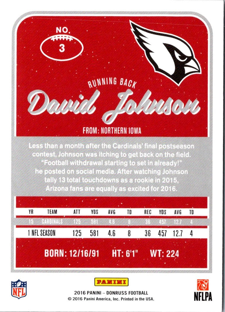 2016 Donruss David Johnson