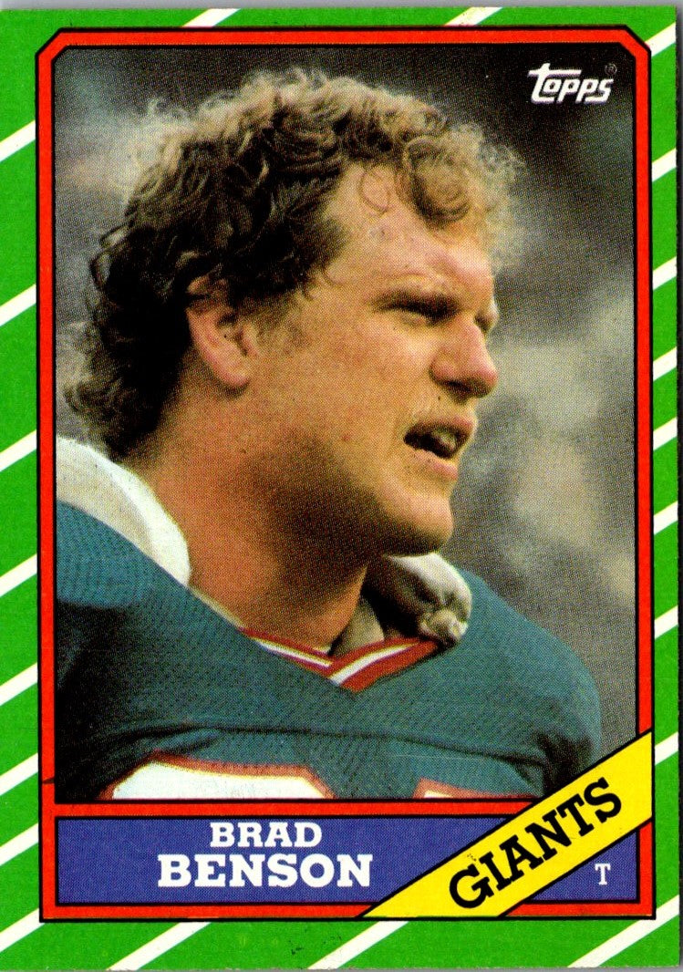 1986 Topps Brad Benson