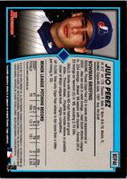2001 Bowman Draft Picks & Prospects Julio Cesar Perez #BDP46 Rookie