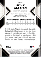 2019 Bowman Platinum Top Prospects Seuly Matias #TOP-12