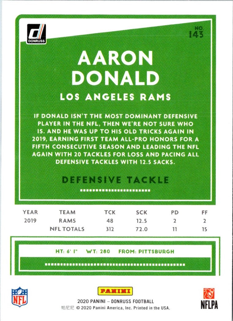 2020 Donruss Aaron Donald