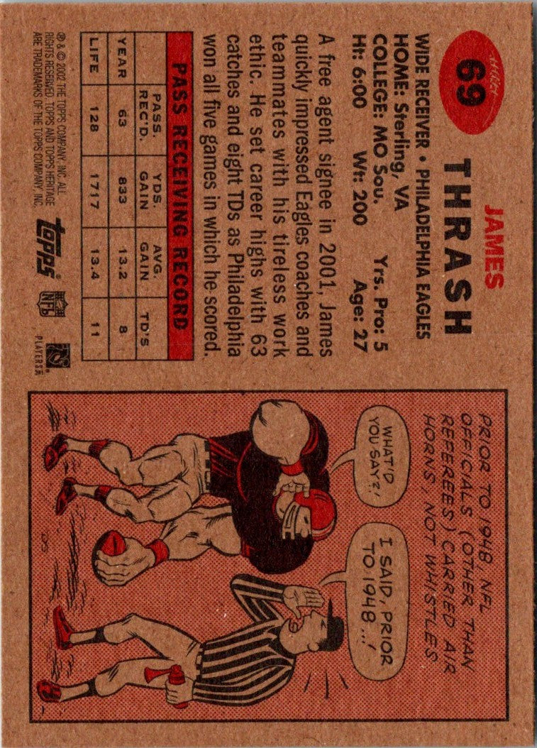 2002 Topps Heritage James Thrash