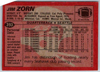 1983 Topps Jim Zorn #393