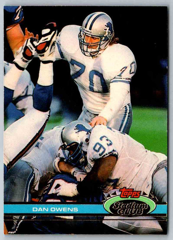 1991 Topps Stadium Club Football Dan Owens #321