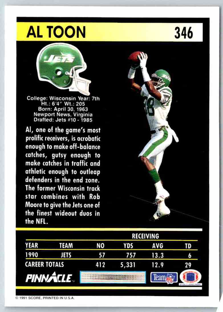 1991 Pinnacle Al Toon