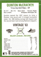 1998 Fleer Tradition Vintage Quinton McCracken #122
