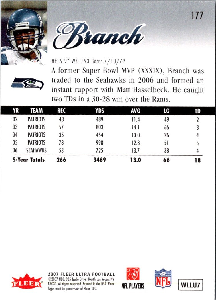 2007 Ultra Deion Branch