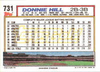 1992 Topps Donnie Hill #731