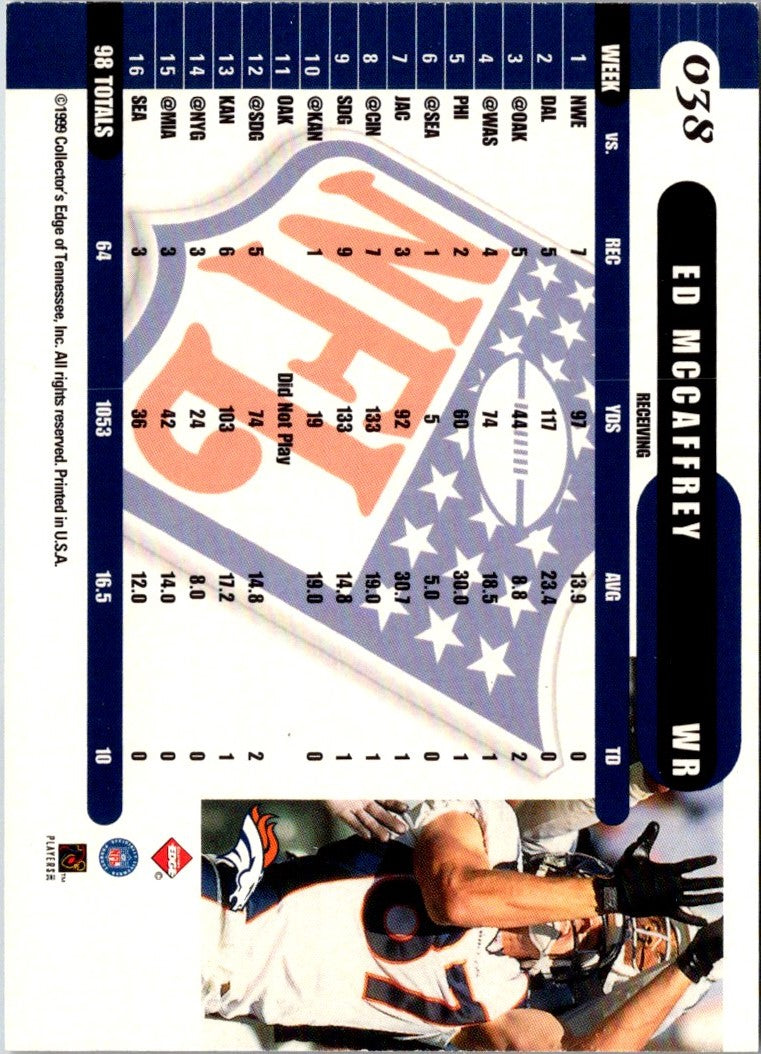 1999 Collector's Edge Supreme Ed McCaffrey