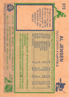 1983 O-Pee-Chee Al Jensen #373 Rookie