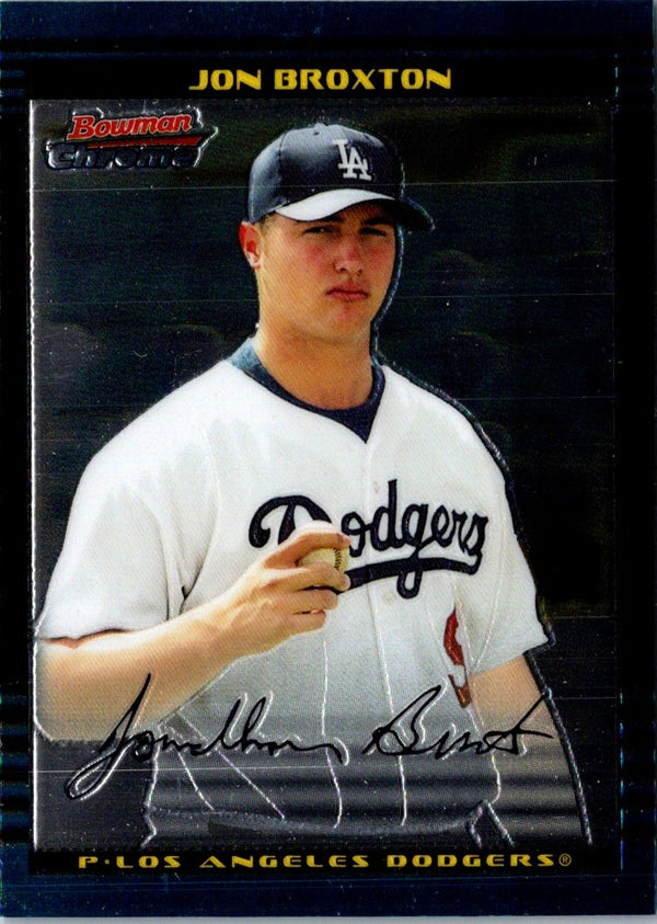 2002 Bowman Draft Picks & Prospects Jonathan Broxton #BDP3 Rookie