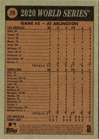 2021 Topps Heritage 2020 World Series Game 5 WS #29