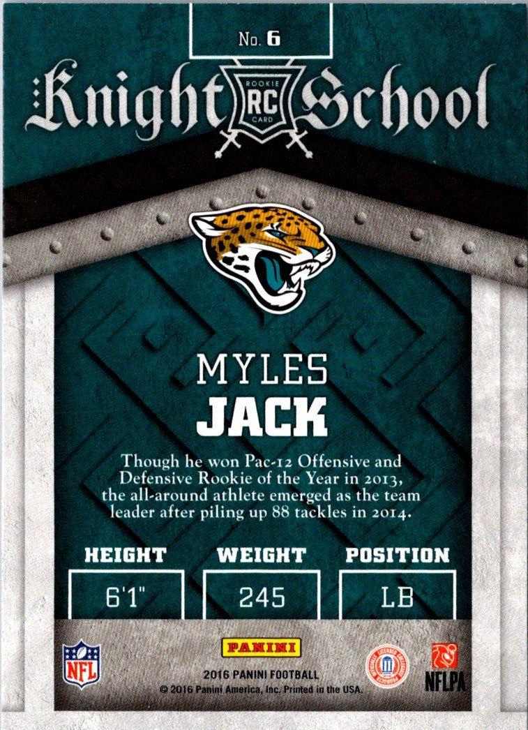 2016 Panini Knight School Myles Jack