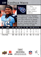 2009 Upper Deck LenDale White #189