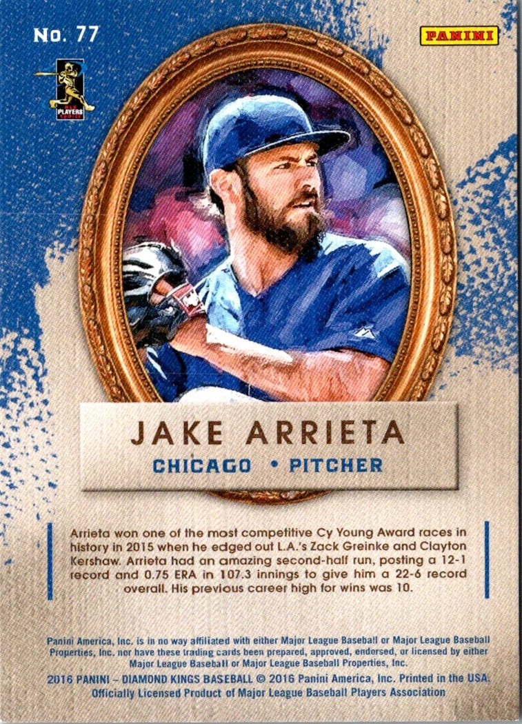 2016 Panini Diamond Kings Jake Arrieta