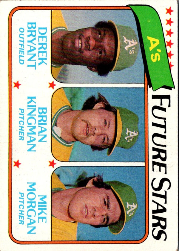 1980 Topps A's Future Stars - Derek Bryant/Brian Kingman/Mike Morgan #671 Rookie