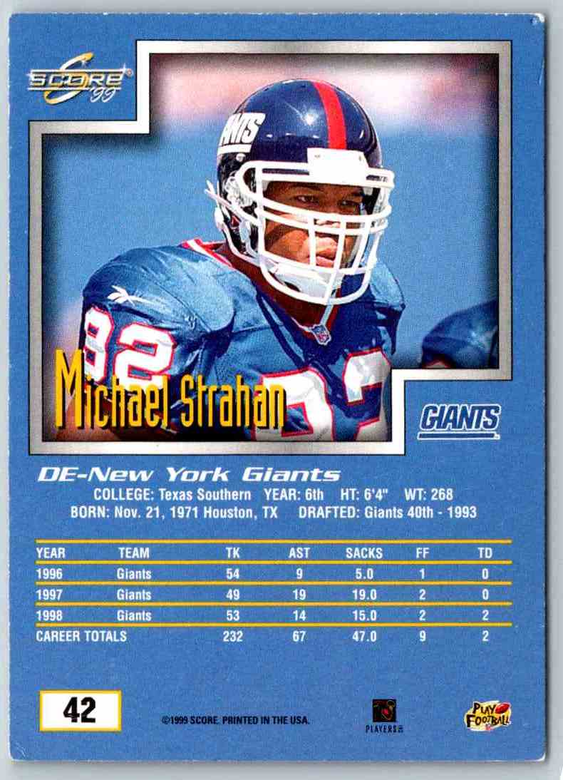 1999 Score Michael Strahan