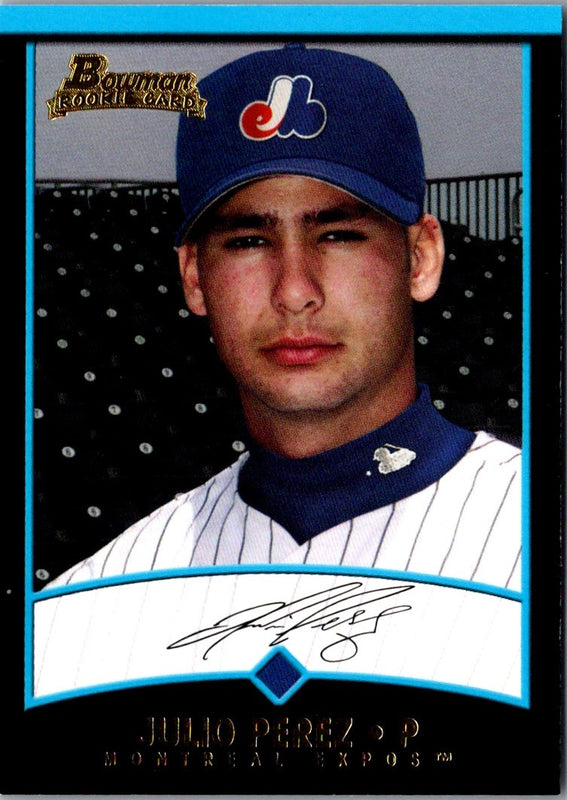 2001 Bowman Draft Picks & Prospects Julio Cesar Perez #BDP46 Rookie