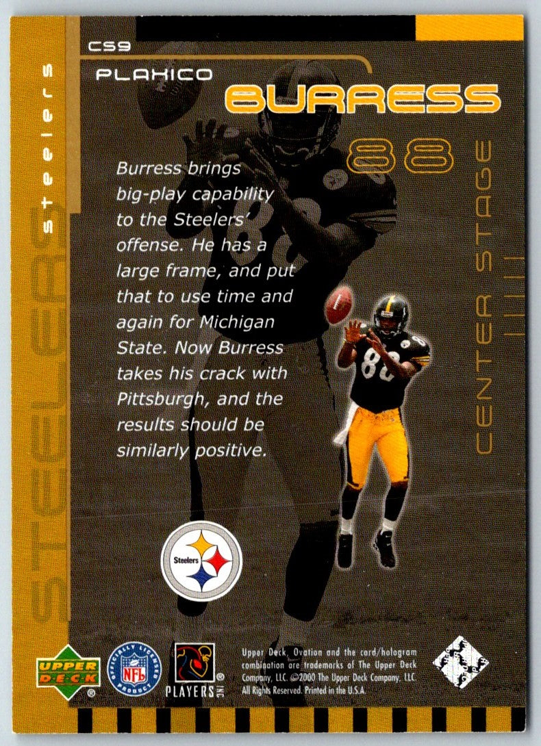 2000 Upper Deck Ovation Center Stage Plaxico Burress