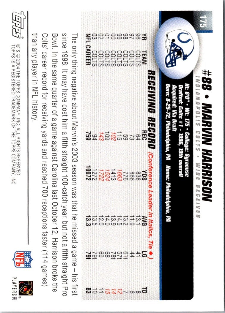 2004 Topps Marvin Harrison