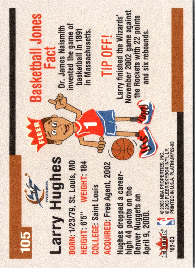 2002 Fleer Platinum Larry Hughes