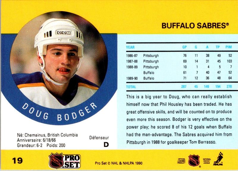1990 Pro Set Doug Bodger