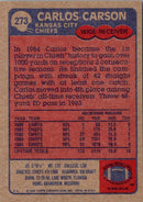 1985 Topps Carlos Carson