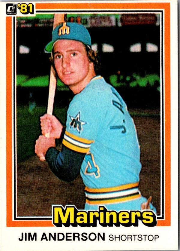 1981 Donruss Jim Anderson #165