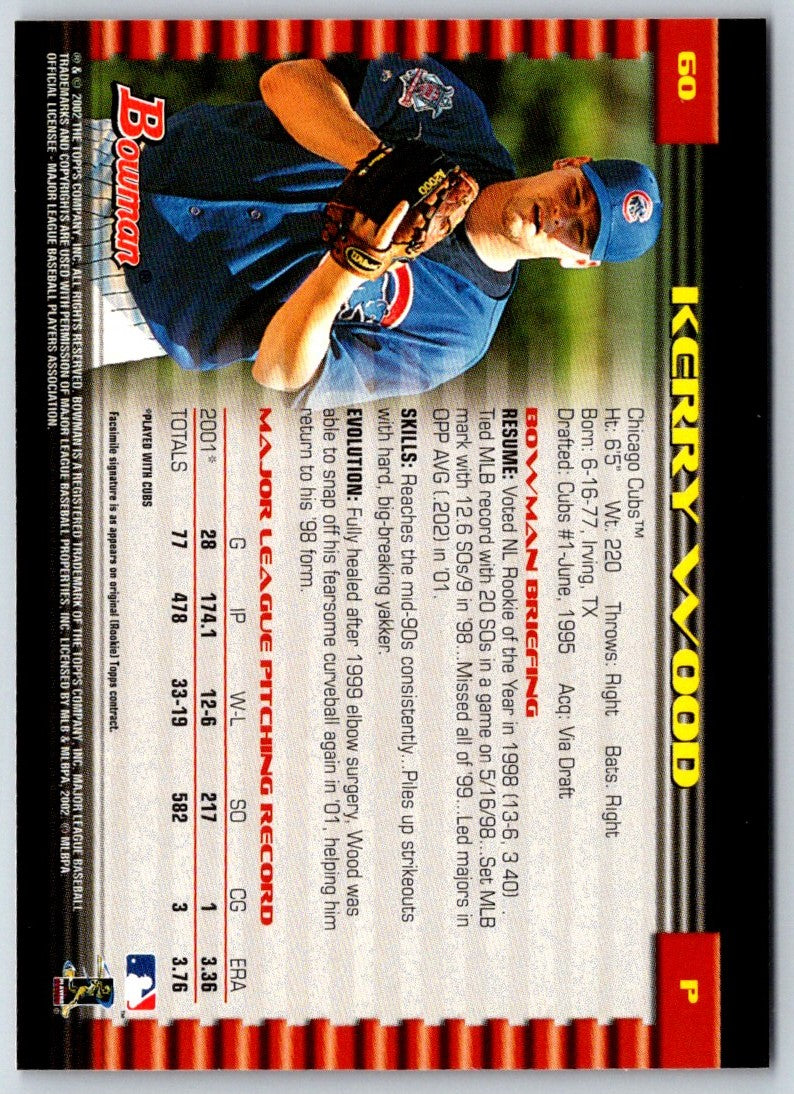 2002 Bowman Kerry Wood