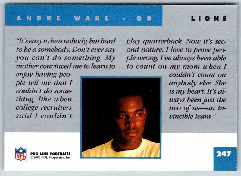 1991 ProLine Andre Ware