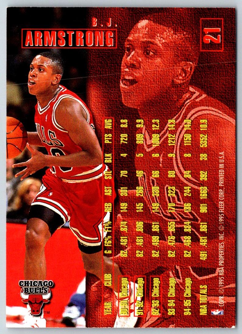 1995 Fleer European B.J. Armstrong