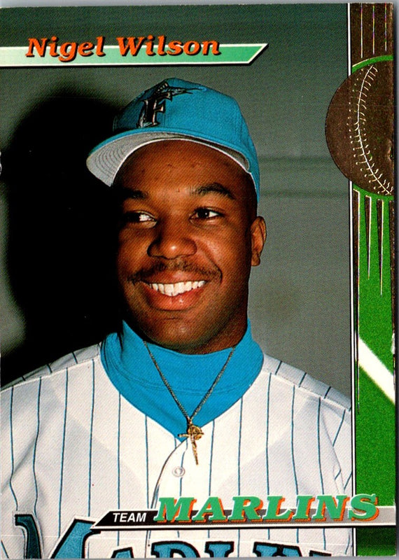 1993 Stadium Club Florida Marlins Nigel Wilson #1