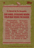 1985 Topps Juan Samuel #8