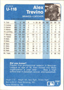 1984 Fleer Update Alex Trevino