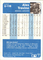 1984 Fleer Update Alex Trevino #U-118