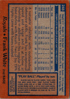 1978 Topps Frank White #248