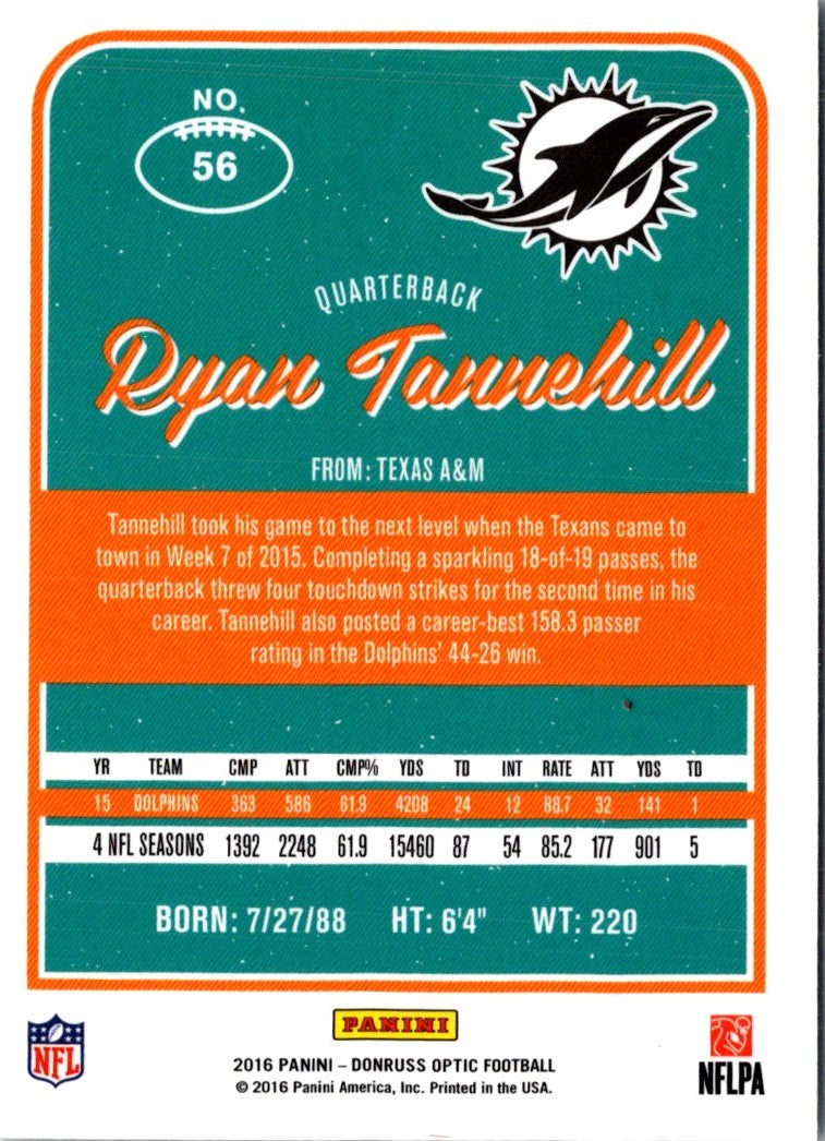 2016 Donruss Optic Ryan Tannehill