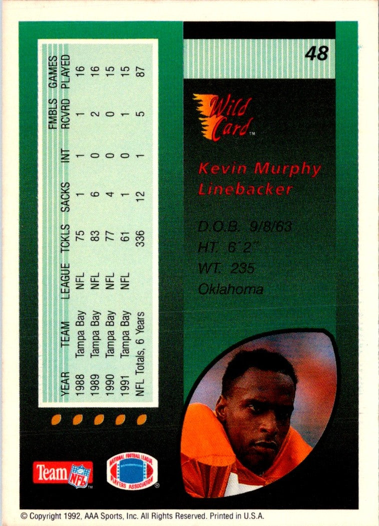 1992 Wild Card Kevin Murphy