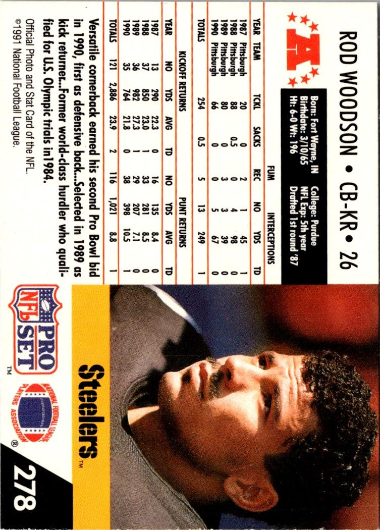 1991 Pro Set Spanish Rod Woodson