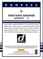 2019 Donruss Grayson Greiner #205