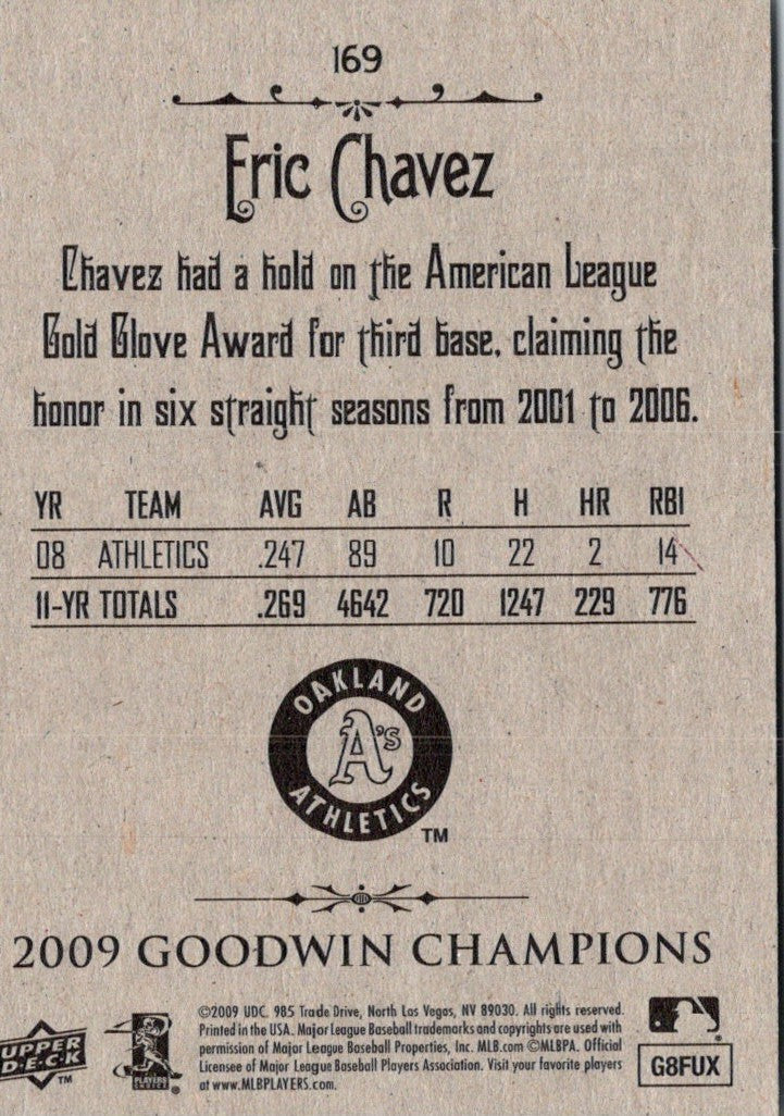 2009 Upper Deck Goodwin Champions Eric Chavez