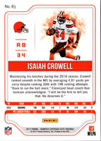 2017 Donruss Certified Cuts Isaiah Crowell #83